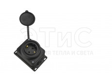Розетка З/К 16А IP54 прямая с основанием защитная крышка каучук SSR-1 Розетка З/К 16А IP54 прямая с основанием защитная крышка каучук SSR-1